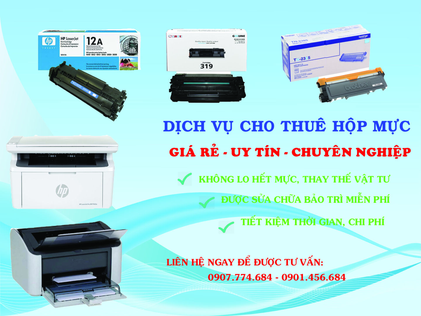 Dịch vụ cho thuê Mực in