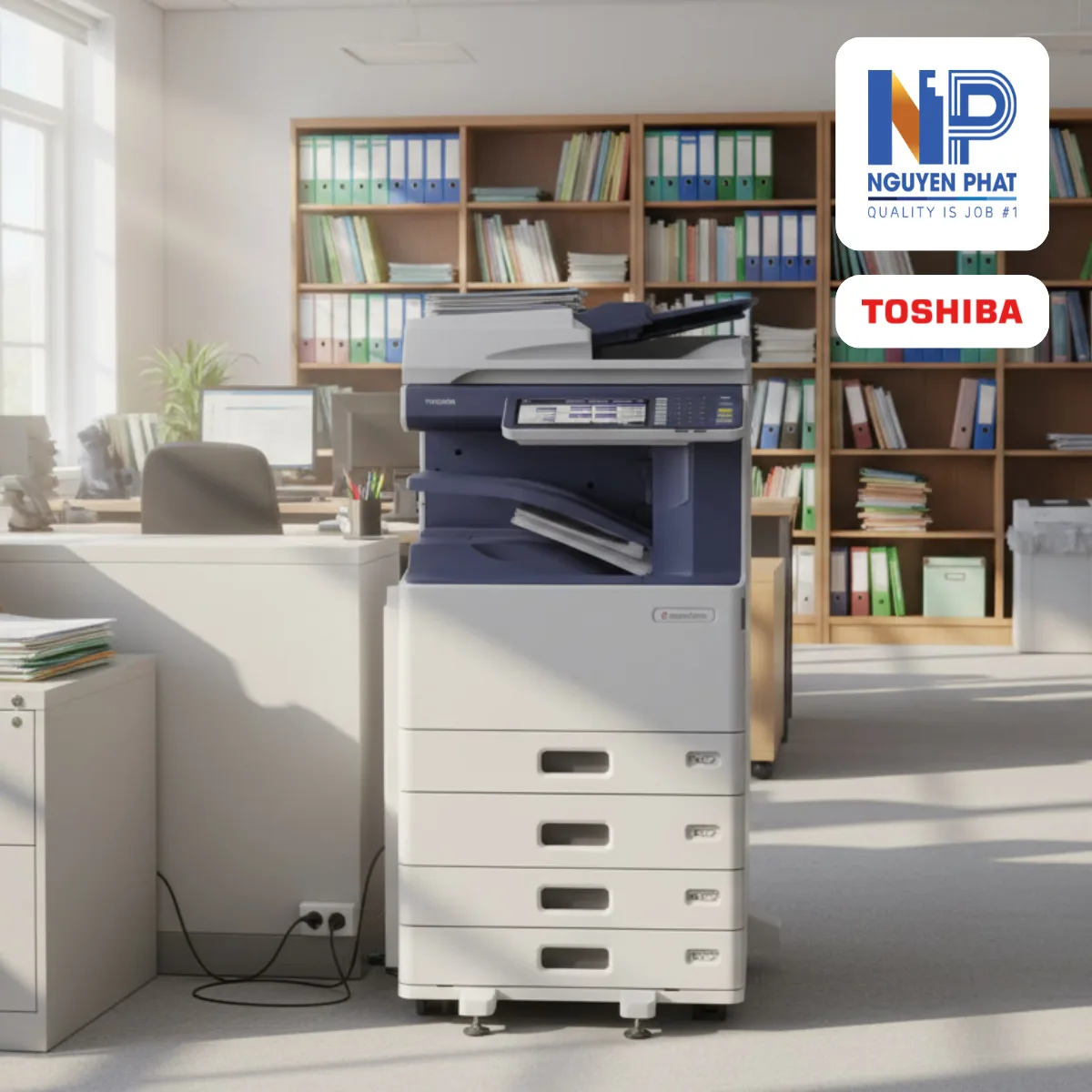 Máy photocopy màu Toshiba 4555c/5055c- Laser màu- Mẫu OFF - Ảnh 2