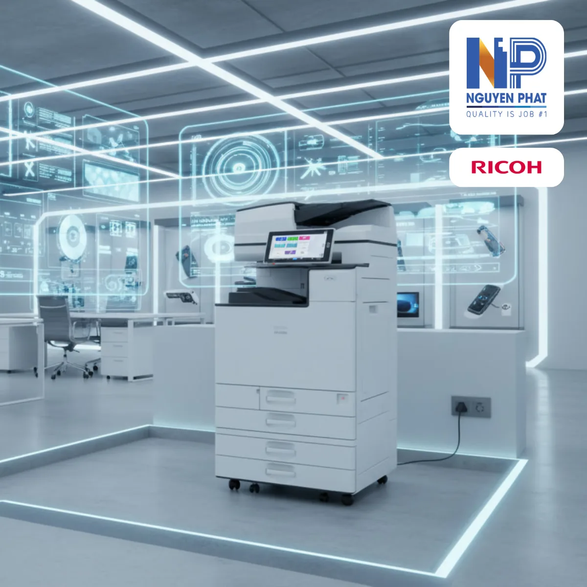 Máy Photocopy Ricoh IM C2000 Laser màu (Đời mới) - Ảnh 2