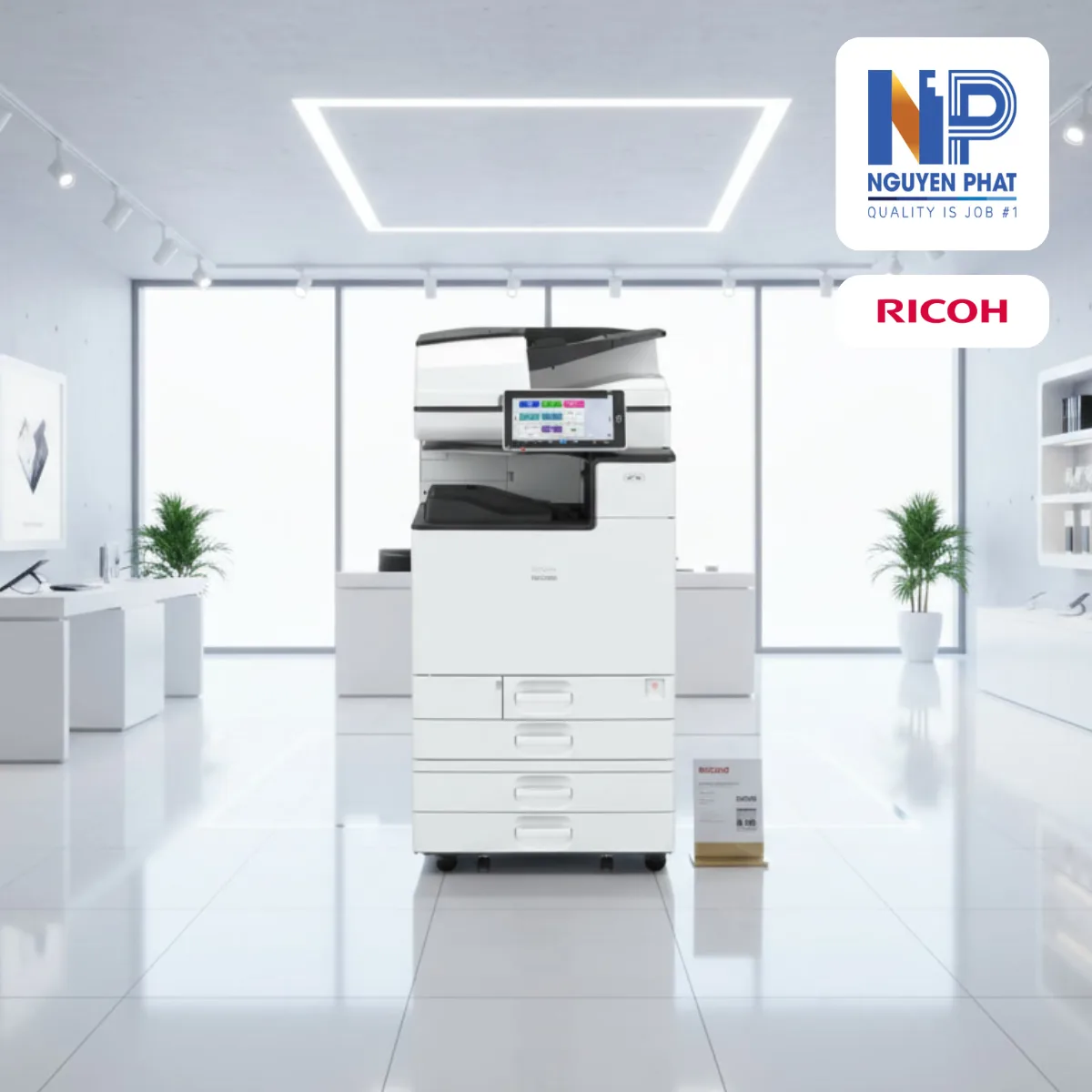 Máy Photocopy Ricoh IM C3000 (Model đời mới)- Laser màu - Ảnh 2