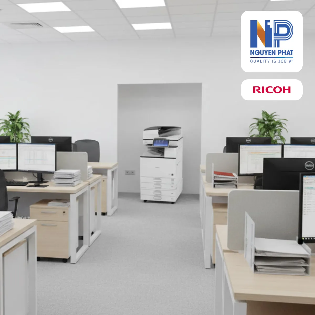 Máy Photocopy Ricoh MP 3055/3555 - Ảnh 2