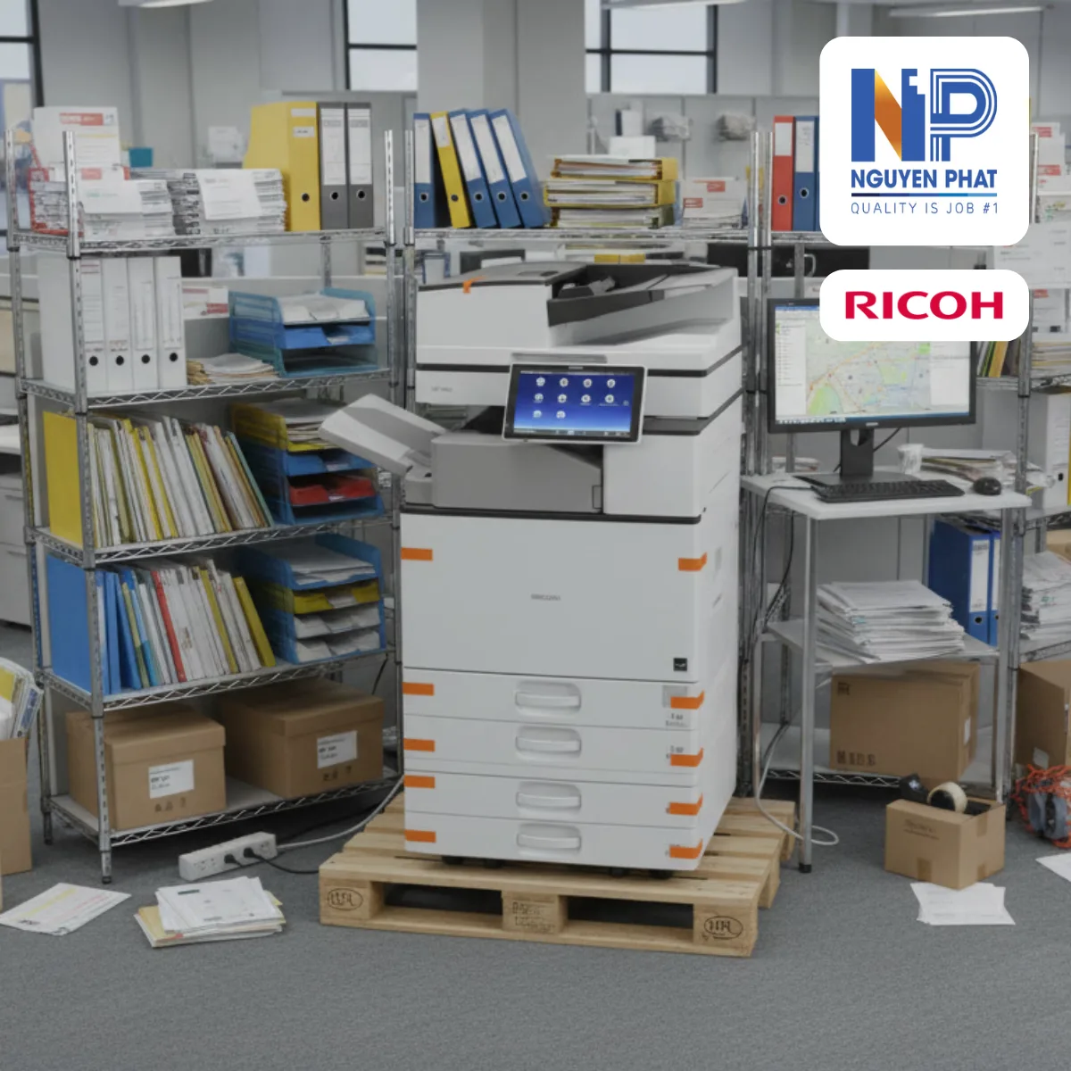Máy Photocopy Ricoh MP 3555SP Renew - Ảnh 2