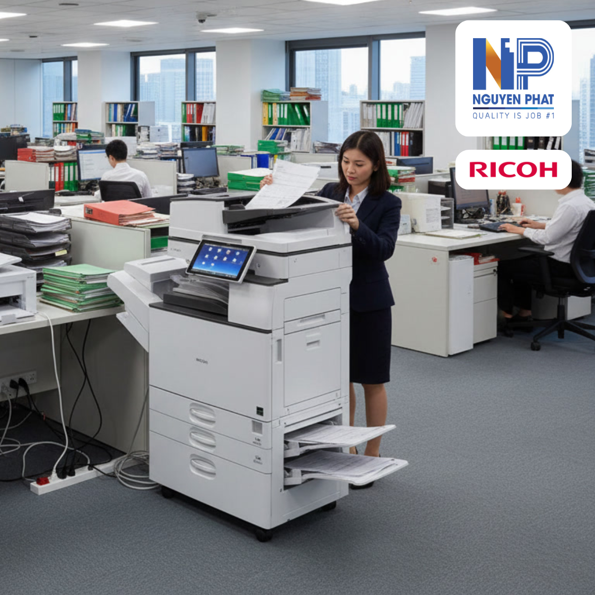 Máy Photocopy Ricoh MP 5055SP (Mới 100%) - Hình ảnh 2