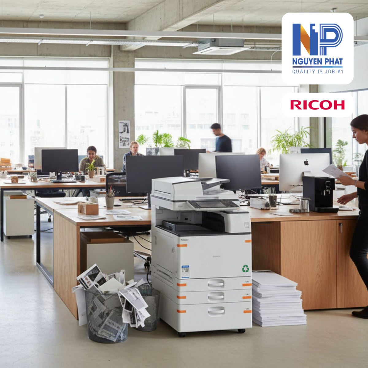 Máy Photocopy Ricoh MP 6054 Renew full thùng - Hình ảnh 2