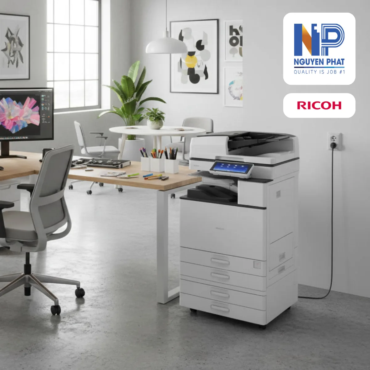 Máy photocopy Ricoh MP 6055 - Ảnh 2