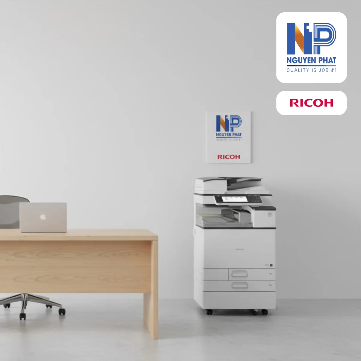 Máy Photocopy Ricoh MP C6003- Laser màu - Ảnh 2