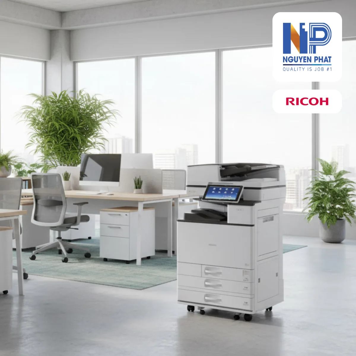 Máy Photocopy Ricoh MP C6004- Laser Màu - Ảnh 2