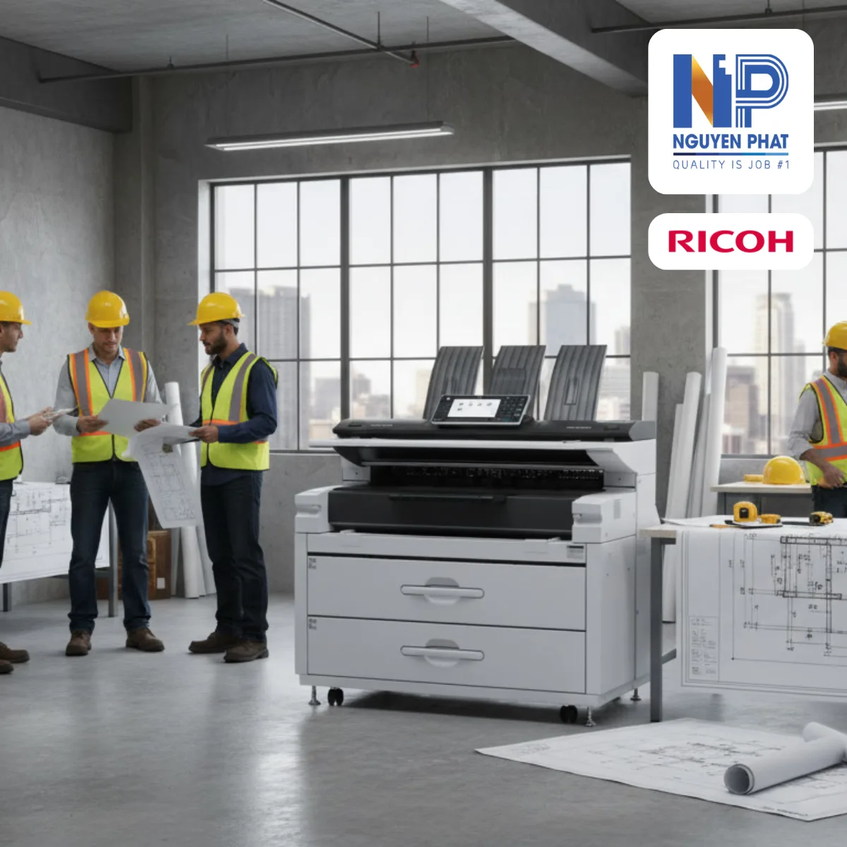 Máy Photocopy Ricoh MP W8140SP-Likenew 95-98% - Ảnh 2