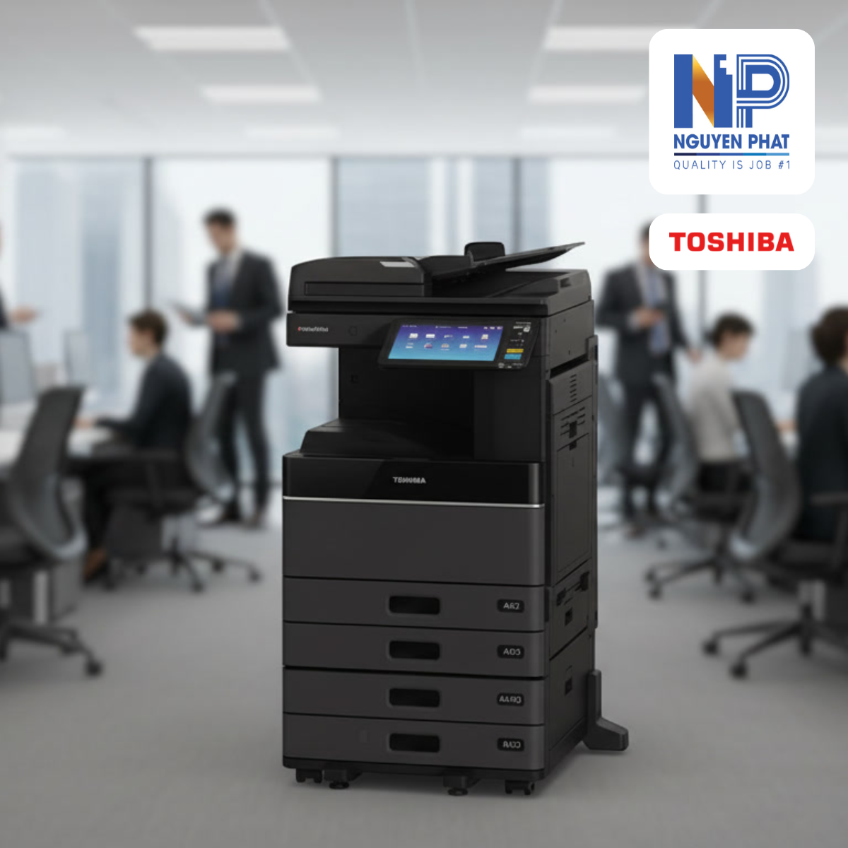 Máy photocopy Toshiba E4508A - Chuyên Văn Phòng - Hình ảnh 2