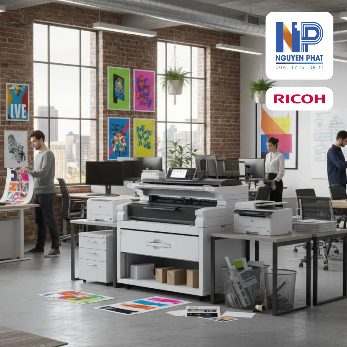 Ricoh Aficio MP W6700 Likenew 95-98% - Ảnh 2